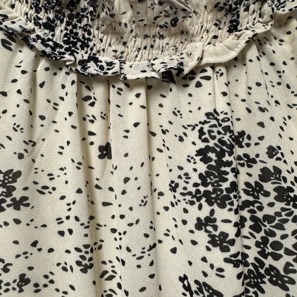 TCEC Cream and Black Cocktail Dress.